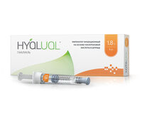 Гиалуаль Hyalual® 1,8% - 1 мл (шприц с двумя иглами)